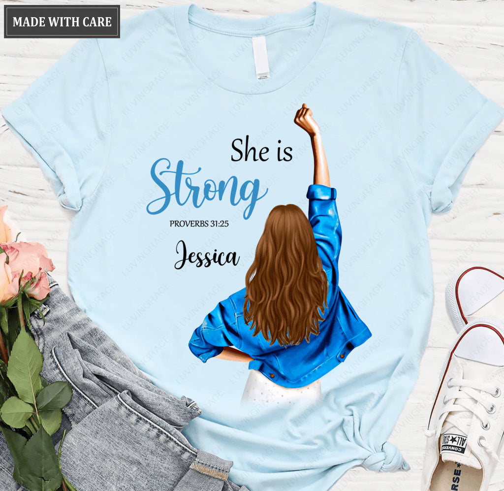 I Am Strong Personalized Tshirt