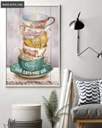 Cups God Says You Are Vintage Wall Art
