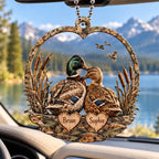 Personalized Names Camo Duck Couple Ornament - Anniversary Gift