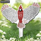Cardinal I Never Left You Memorial Plaque