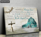 Teal Barn I Can Face Tomorrow Wall Art