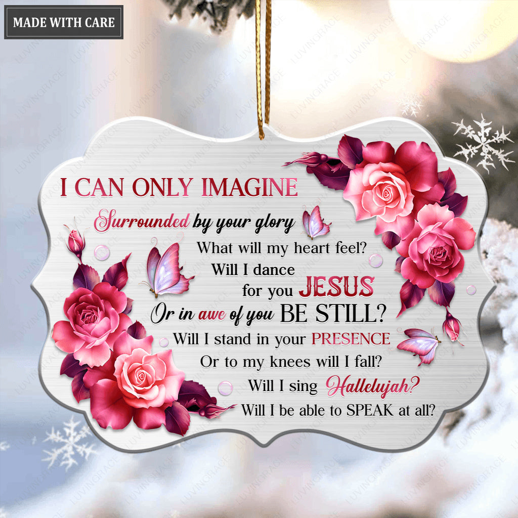Unique Rose Surrounded By The Glory Ornament