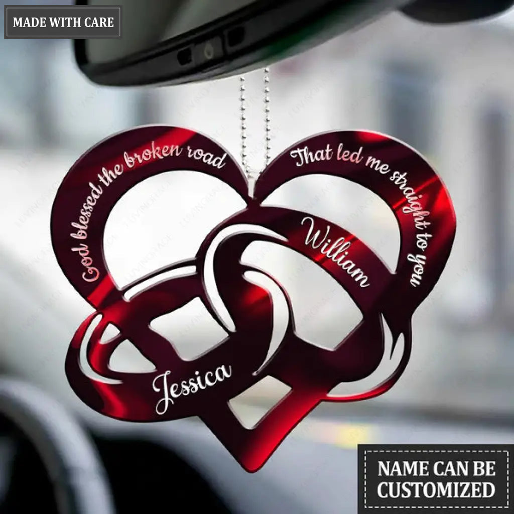 Wedding Anniversary Personalized Couple Ornament