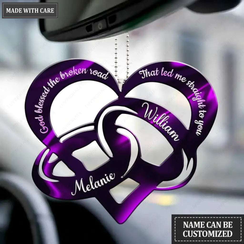 Wedding Anniversary Personalized Couple Ornament