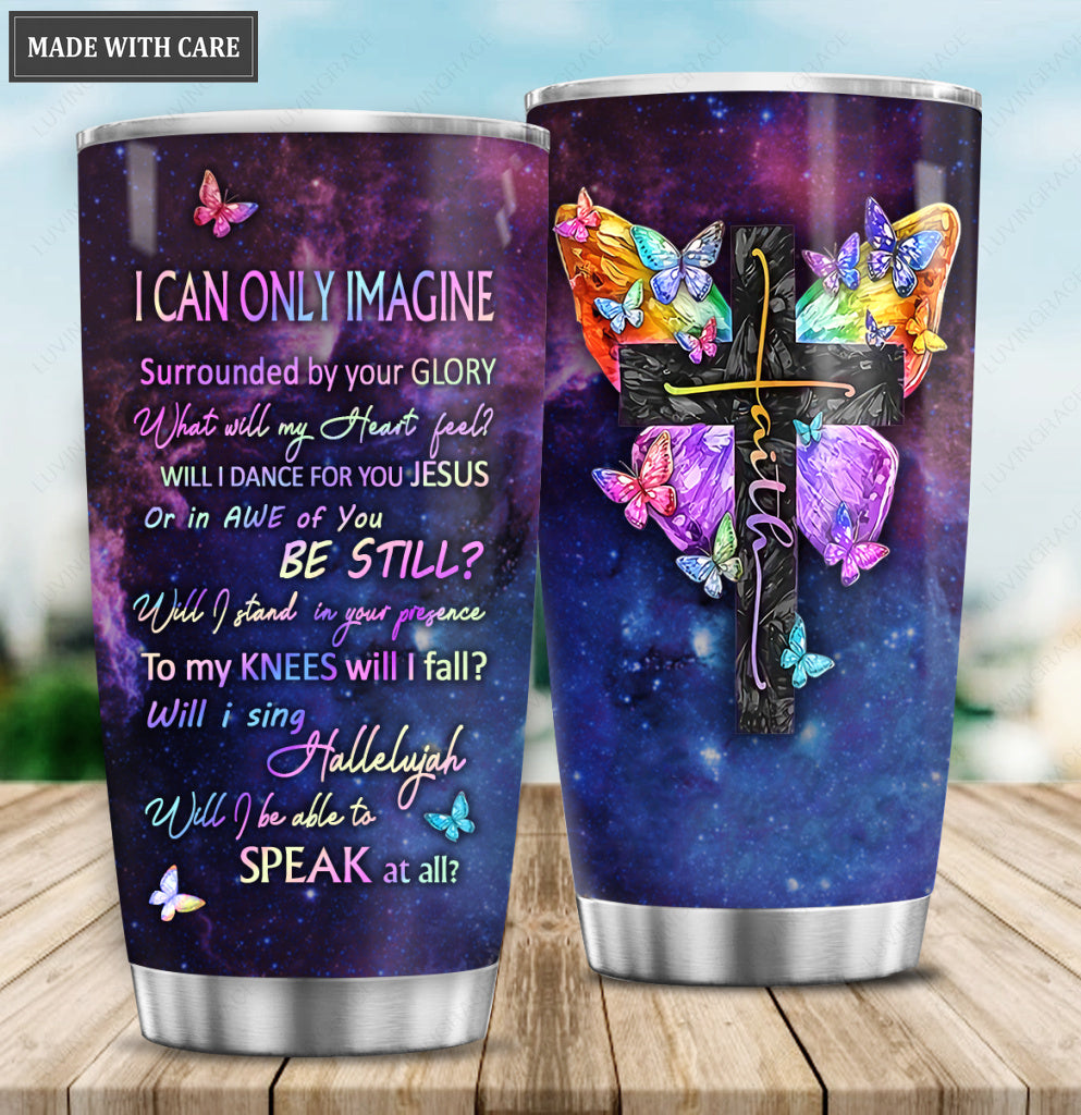 Personalized Color Butterfly Glory Tumbler
