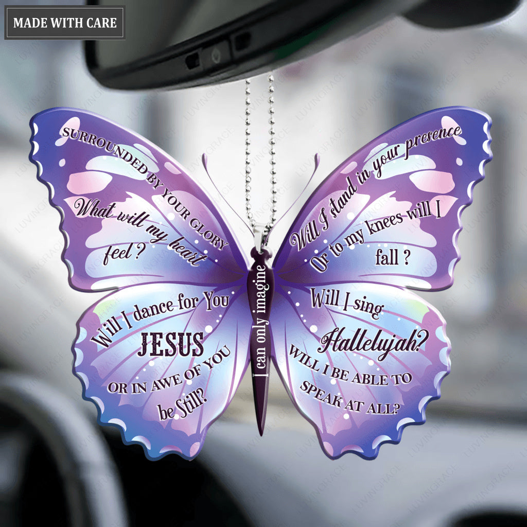 Purple Butterfly By Glory Ornament