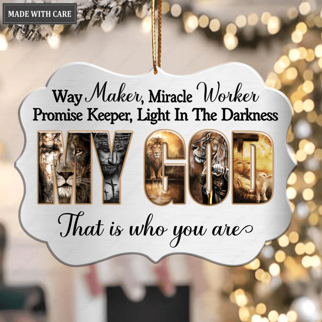 Way Maker Aluminum Ornament