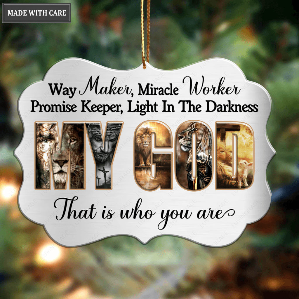 Way Maker Aluminum Ornament