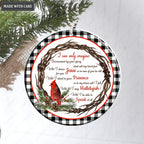 Christmas Wreath Cardinal By Glory Ornament
