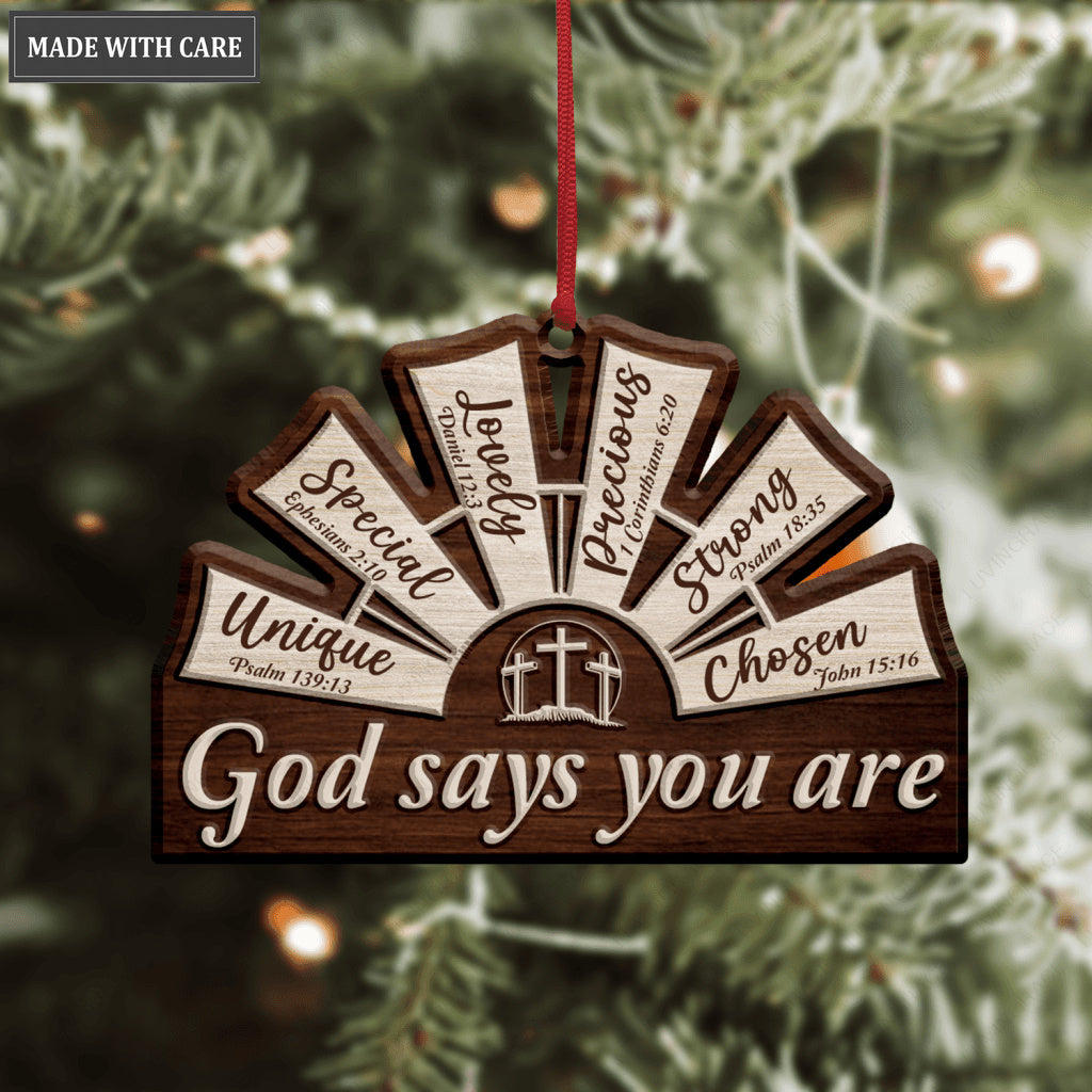Windmill Cross God Says You Are Ornament