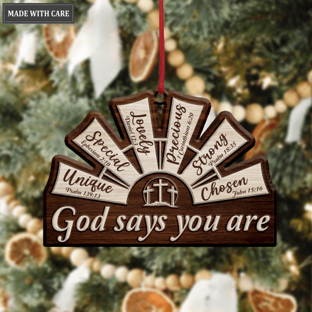 Windmill Cross God Says You Are Ornament