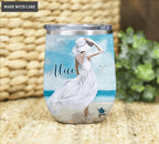 Personalized Girl By Glory Wine Tumbler