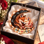 Personalized Names You Are My Destiny Fox Couple Ornament – Gift for Anniversary