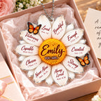 Personalized Name Faith & Love Daisy Ornament – Christian Gift