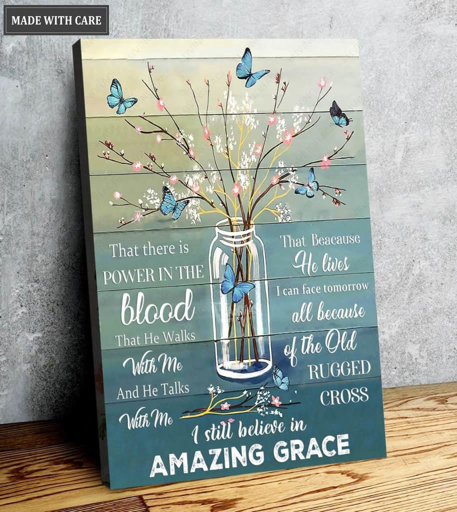 Jar Grace Butterfly Poster And Canvas