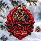 3D Raised Personalized Skeleton Couple Ornament – Anniversary Gift