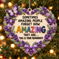 3D Raised Amazing People Heart Ornament – Inspirational Gift