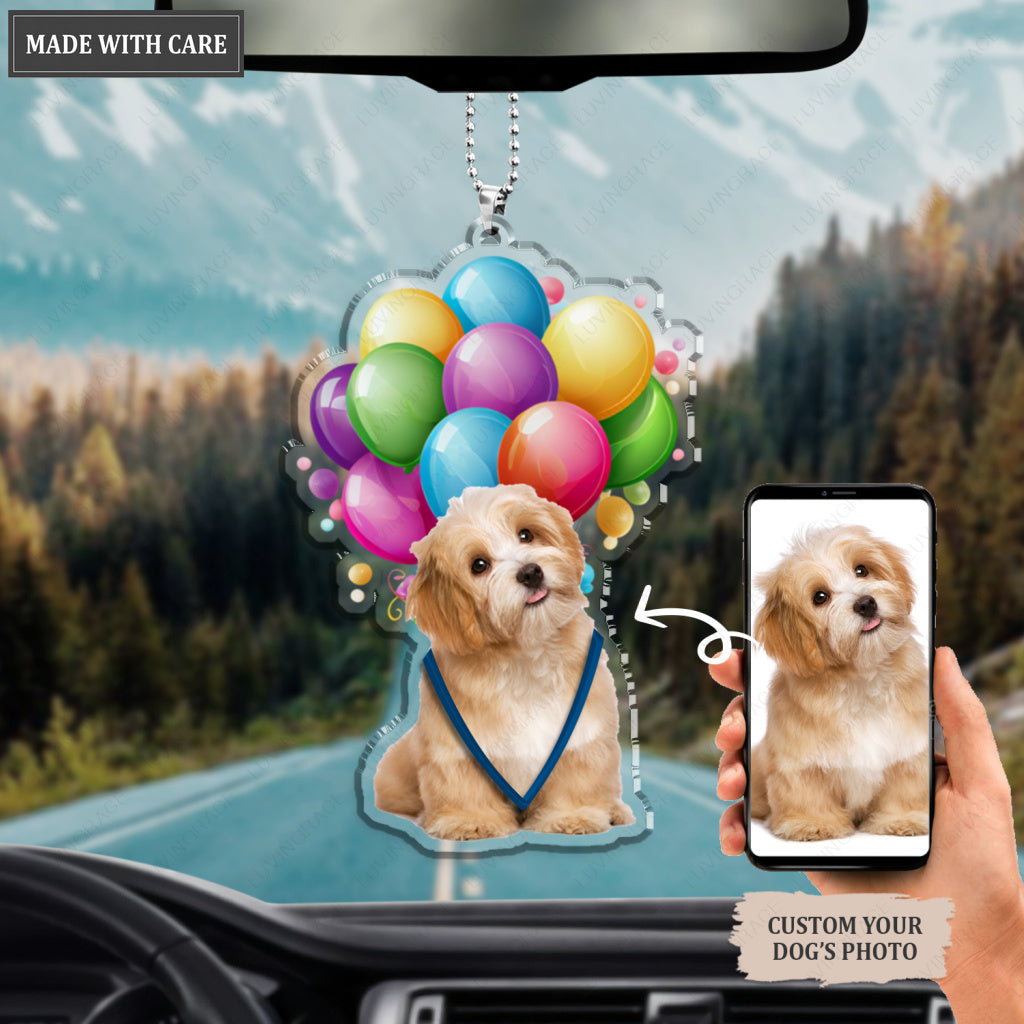 Funny Dog Bubble Ornament - Personalized Car Hanging Ornament