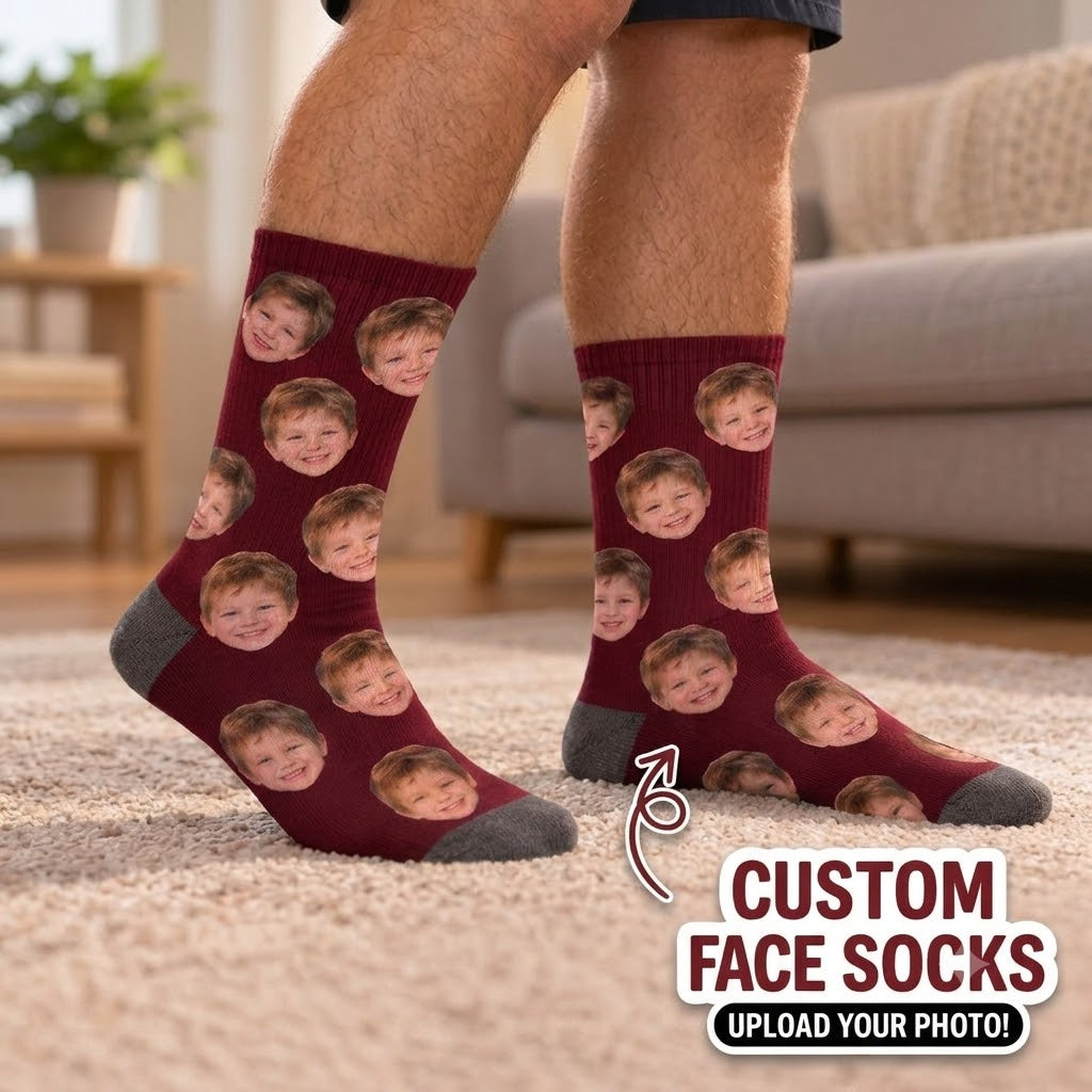 Custom Face Socks – Personalized Photo Socks for Men & Women
