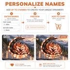 Personalized Names You Are My Destiny Fox Couple Ornament – Gift for Anniversary