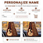 Personalized Name God Says You Are Guitar Case Ornament – Christian Gift for Music Lovers