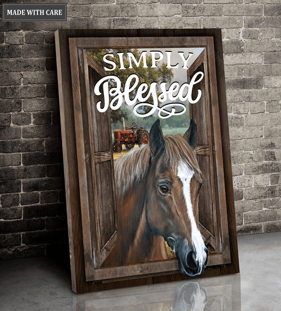 SImply Blessed Horse Wall Art