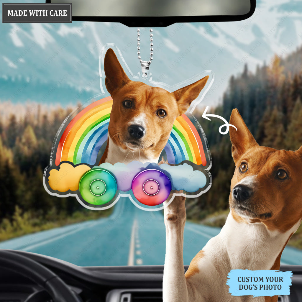 Rainbow Cloud Pet Ornament - Personalized Car Hanging Ornament