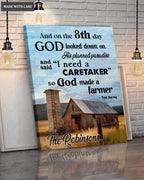 Personalized God Made Farmers Wall Art