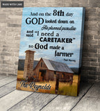 Personalized God Made Farmers Wall Art