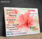 Personalized Hibiscus Glory Spill Wall Art