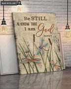 Dancing Dragonflies Be Still Canvas Wall Art