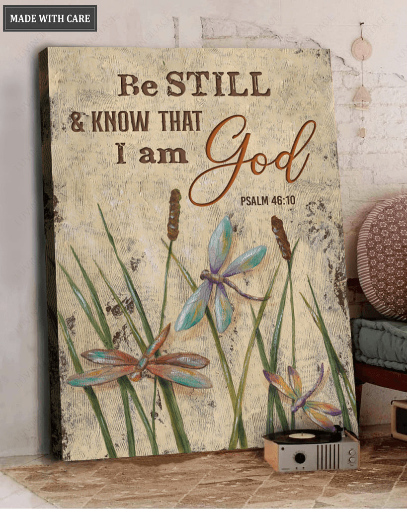 Dancing Dragonflies Be Still Canvas Wall Art