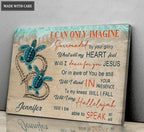 Personalized Two Turtle Of Glory Canvas Wall Art