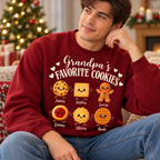 Personalized Grandma & Grandpa's Favorite Cookies Sweatshirt