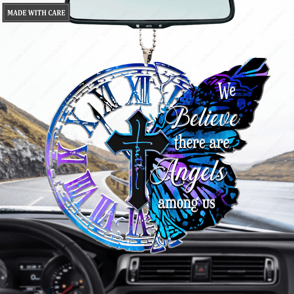 Clock Butterfly Angels Among Us Ornament