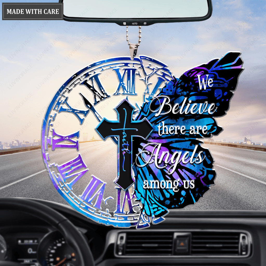 Clock Butterfly Angels Among Us Ornament
