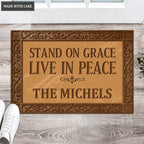 Personalized Elegant Border Family Doormat