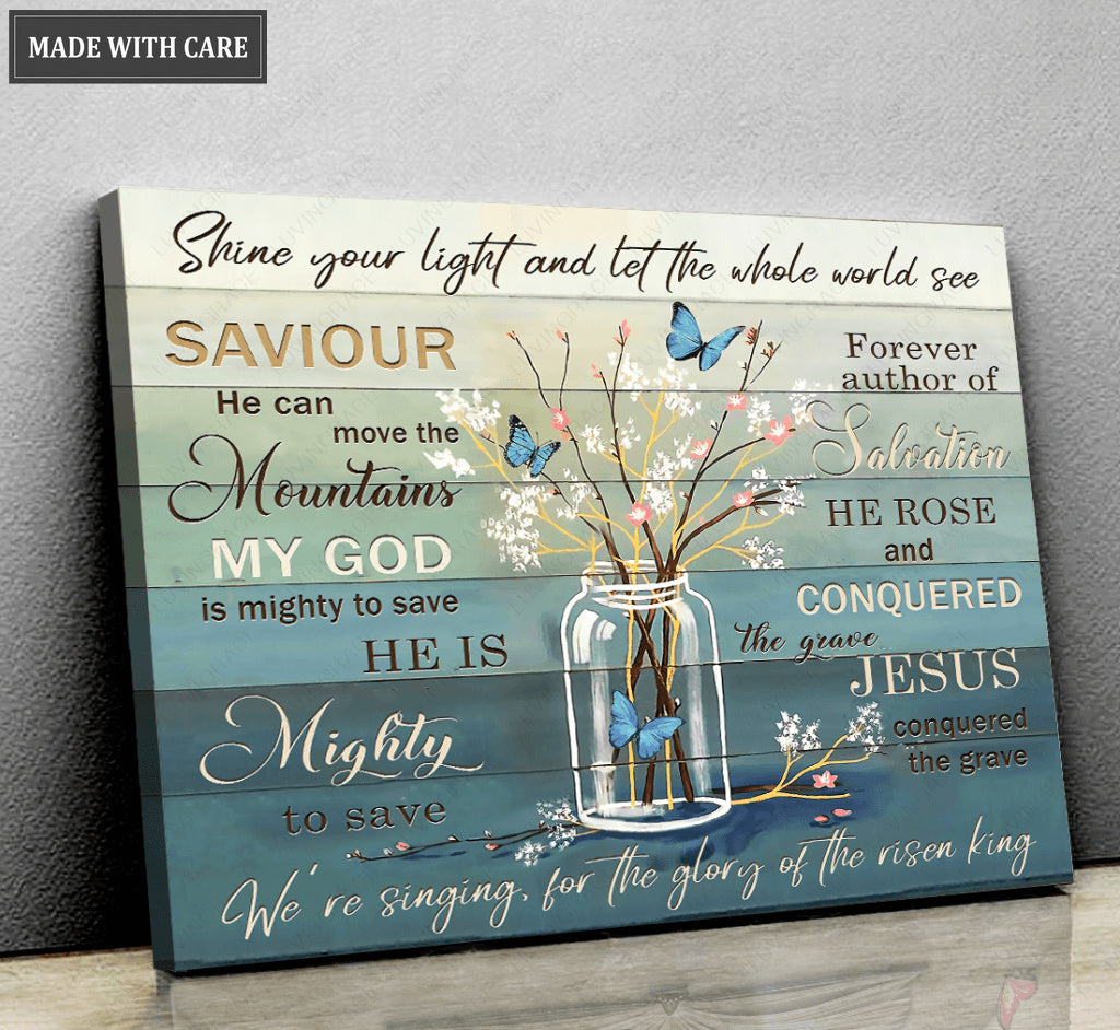 Horizontal Simple Jar He Savs Wall Art