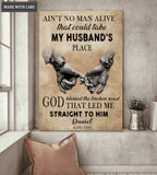 Personalized God Blessed My Husband Poster Wall Art