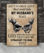 Personalized God Blessed My Husband Poster Wall Art