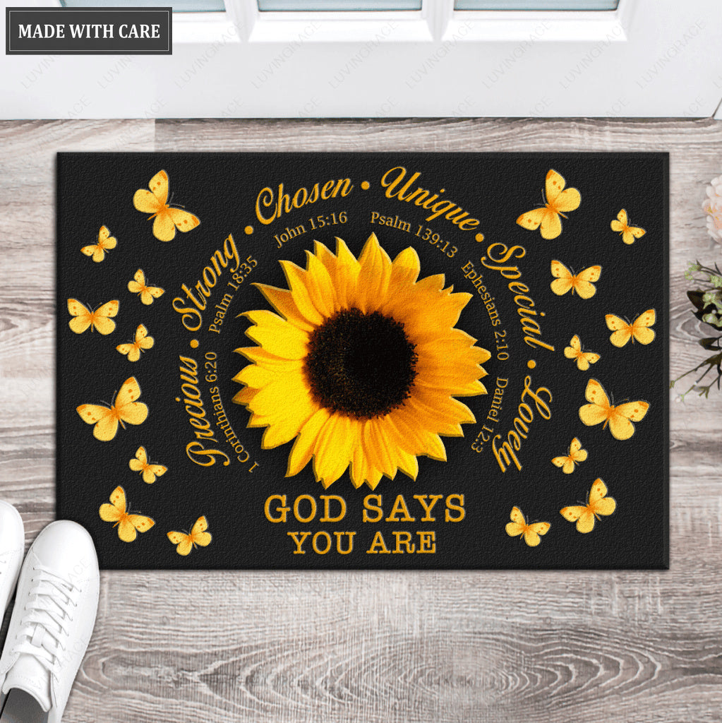 Sunflower God Says You Are Doormat