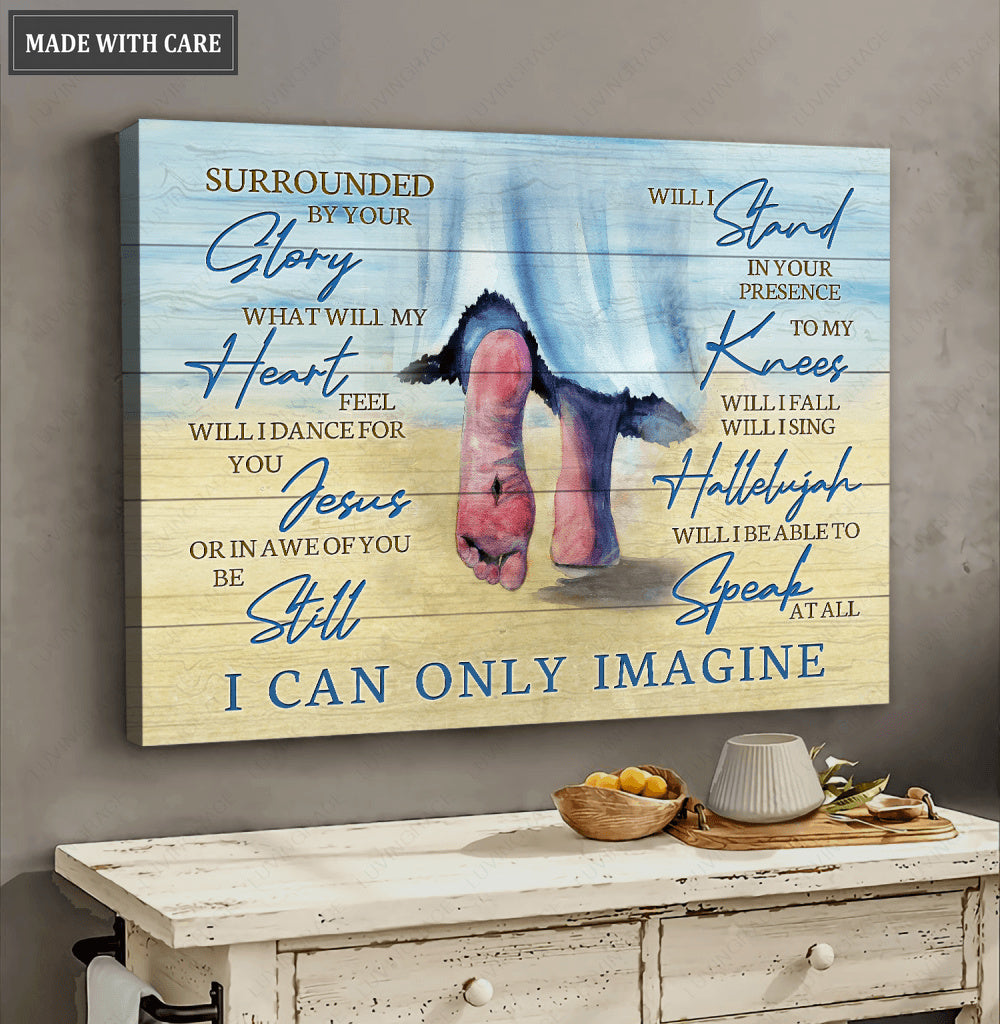 He Walks Surrounded By GLory Canvas Wall Art