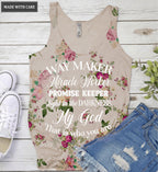 Flowery Way Maker Tank Top