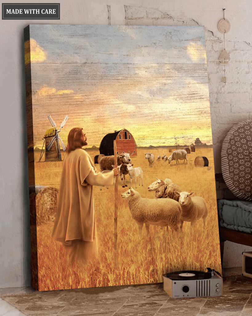 Jesus Farming American Wall Art