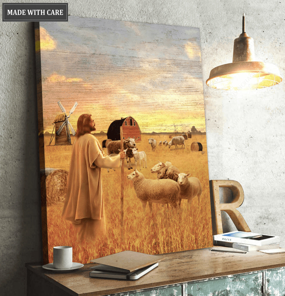 Jesus Farming American Wall Art