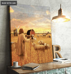 Jesus Farming American Wall Art