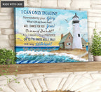 Ocean Lighthouse Surrounded By The Glory Wall Art