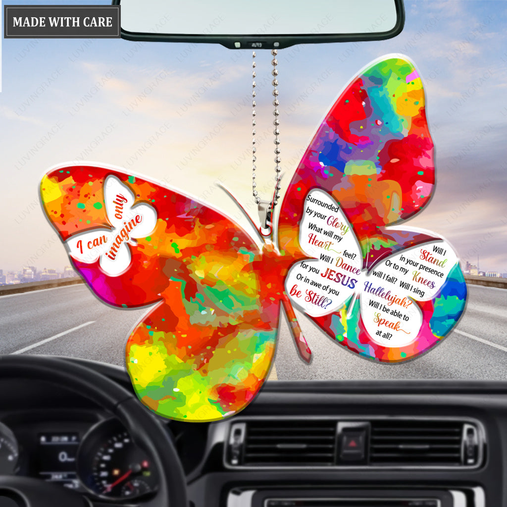 Colorful Butterfly Surrounded By The Glory Ornament