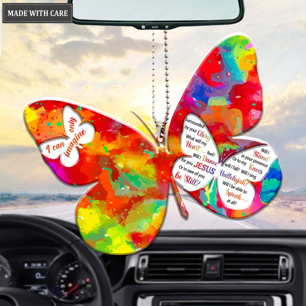 Colorful Butterfly Surrounded By The Glory Ornament