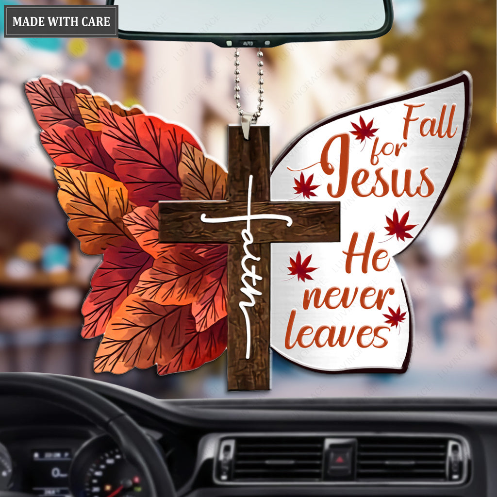 Faith Butterfly Fall For Jesus Ornament